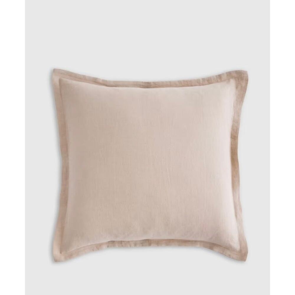 Quince European Linen Euro Sham 26X26 Toffee NWOT #18